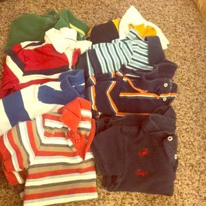 Lot of 3T boys polo shirts.